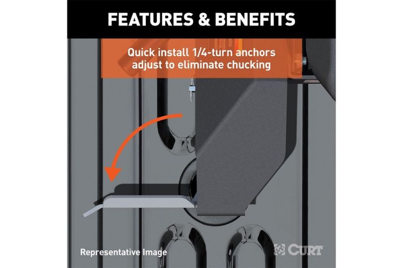 Q20 5th Wheel Hitch, Select Silverado, Sierra 2500, 3500 HD, 8 Bed Puck System