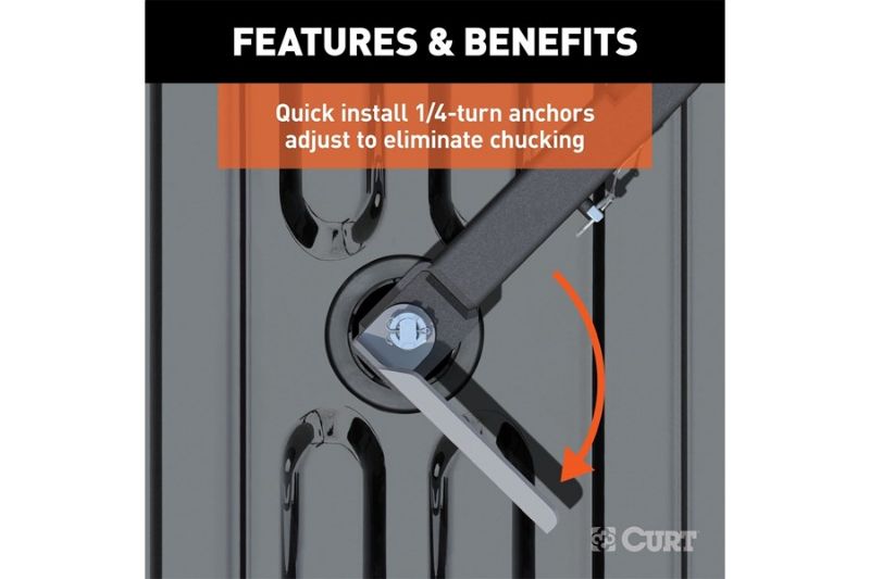 Q25 5th Wheel Hitch, Select Ram 2500, 3500, 8 Bed Puck System