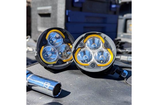 KC HiLiTES Round Universal Shrouds for FLEX ERA 3 Lights - Pair