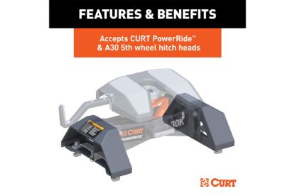 Puck 5th Wheel Legs, Select Silverado, Sierra HD, 8 Bed, 30K, Teridium Grey