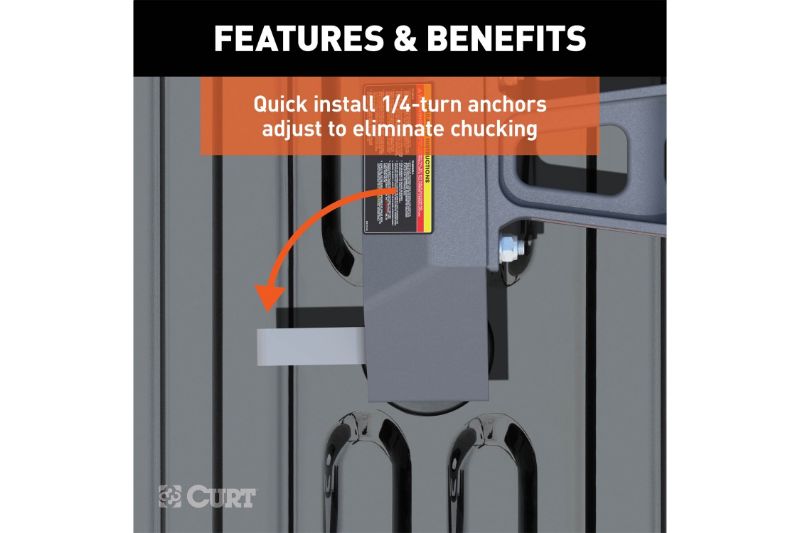 Puck 5th Wheel Legs, Select Silverado, Sierra HD, 8 Bed, 30K, Teridium Grey