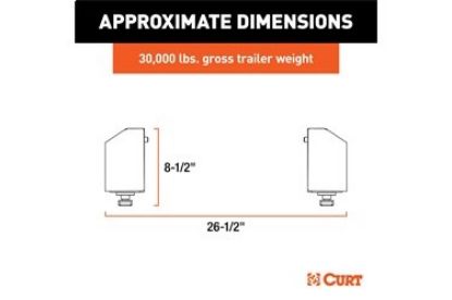 Puck 5th Wheel Legs, Select Silverado, Sierra HD, 8 Bed, 30K, Teridium Grey