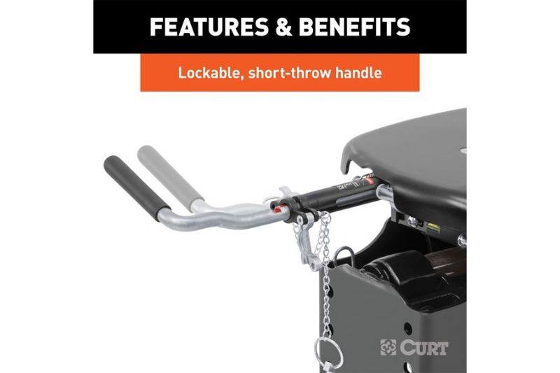 Q24 5th Wheel Hitch, Select Silverado, Sierra 2500, 3500 HD, 8 Bed Puck System