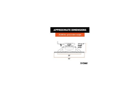 Q25 5th Wheel Hitch with Rails