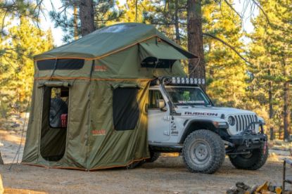 ROAM Vagabond Rooftop Tent - XL - Forest Orange - With Annex