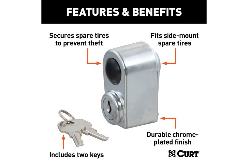 Spare Tire Lock (Chrome)