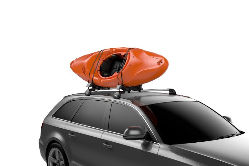 Thule Hull-a-Port XT Kayak Rack - Silver with Locks