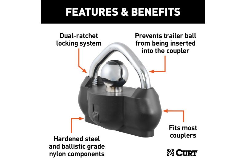 Universal Trailer Coupler Lock (Ballistic Nylon)
