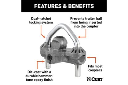 Universal Trailer Coupler Lock (Hammer-Tone Epoxy)