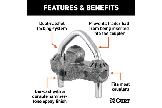 Universal Trailer Coupler Lock (Hammer-Tone Epoxy)