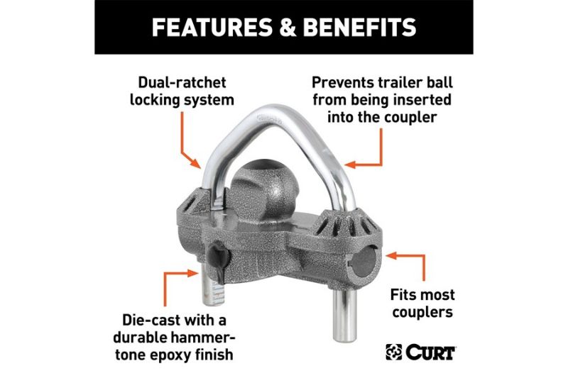 Universal Trailer Coupler Lock (Hammer-Tone Epoxy)