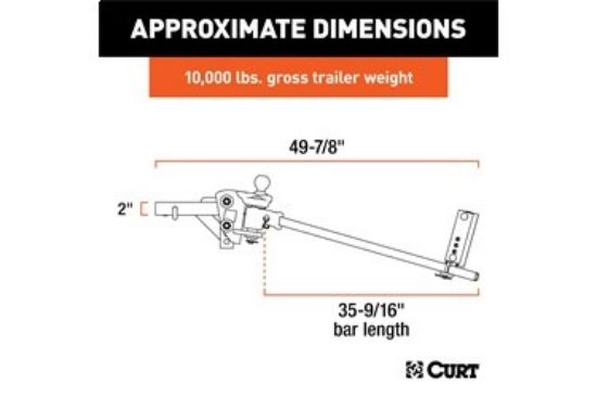 TruTrack 4P Weight Distribution Hitch with 4x Sway Control, 8-10K