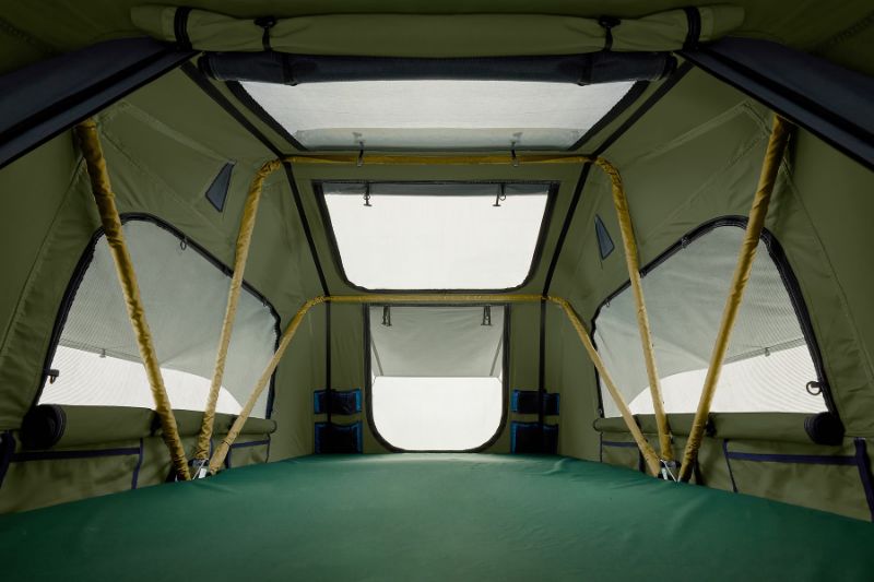 Tepui Ruggedized Autana 3 with Annex Olive Green Roof Top Tent