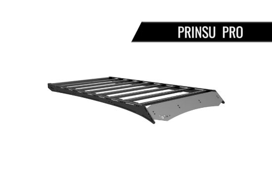 Prinsu 5th Gen Toyota 4Runner Pro Roof Rack Full Non-Drill  Cutout for 40 Light Bars