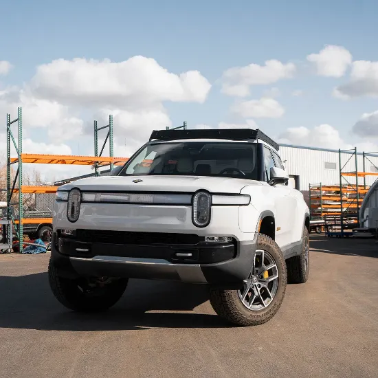 prinsu pro rivian r1t roof rack light bar cutout