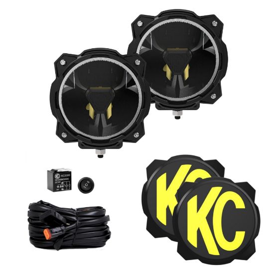 kc hilites gravity titan 6 led pair pack spot beam