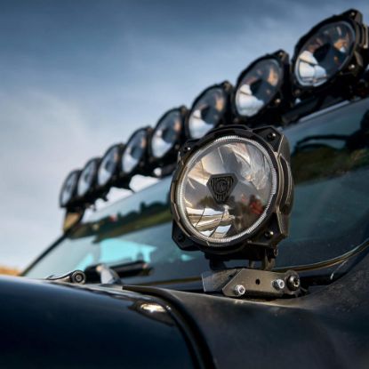 kc hilites gravity titan 6 led single light wide 40 beam