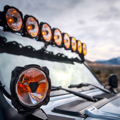 kc hilites gravity titan 6 led single light wide 40 beam
