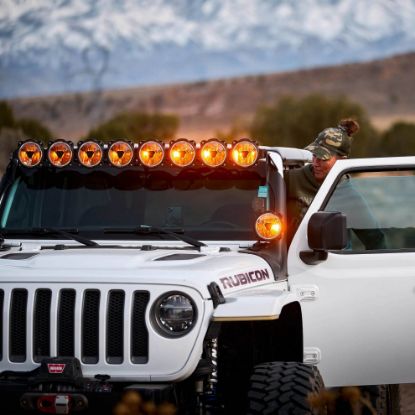 kc hilites gravity titan 6 led single light wide 40 beam