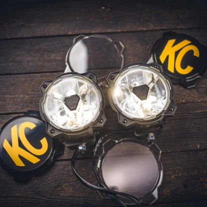 kc hilites gravity titan 6 led single light wide 40 beam
