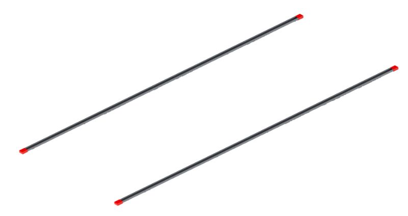 weather guard sprinter nissan nv roof mounting channel kit 113 in