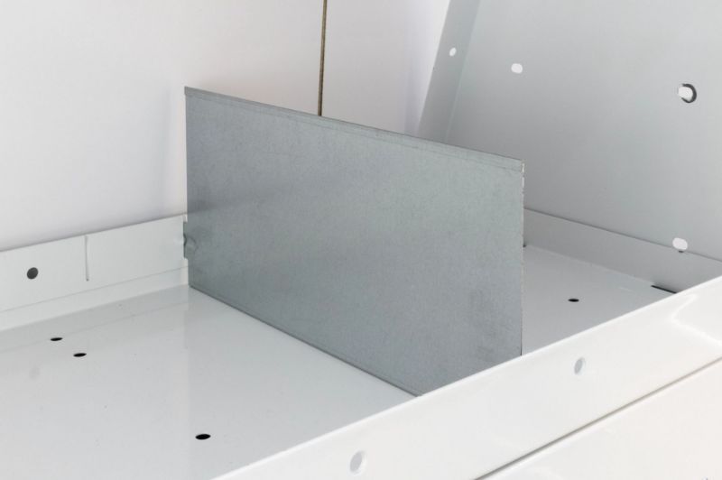 weather guard adjustable shelf divider set 135in x 6in tall 4 pack