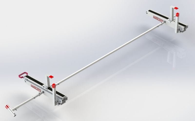 weather guard ezglide2 extended drop down for mid roofhigh roof van long ladder dual drop down kit