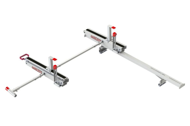 weather guard ezglide2 extended drop down for mid roofhigh roof van short ladder dual drop down kit 