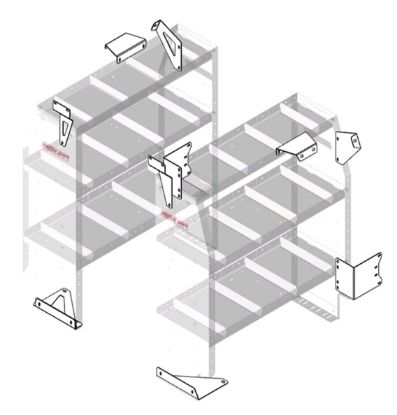 weather guard transit connect lwb shelving mounting kit