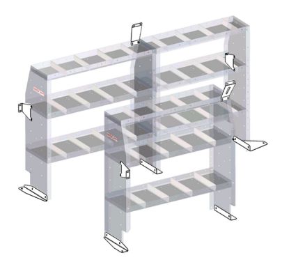 weather guard metris shelving mounting kit