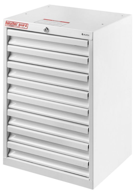 weather guard 8 drawer cabinet 16 in x 14 in x 24 in