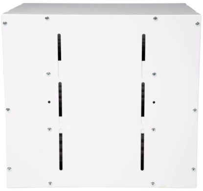 weather guard three shelf stackable cabinet with three 3 small parts organizer cases 9961 9 01