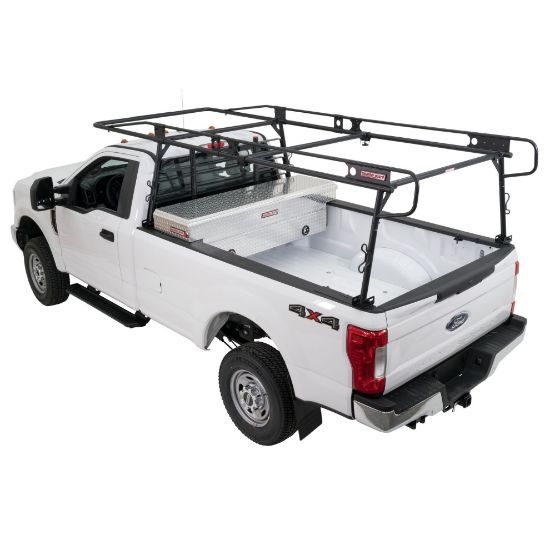 weather guard steel truck rack cab protector full size matte black finish