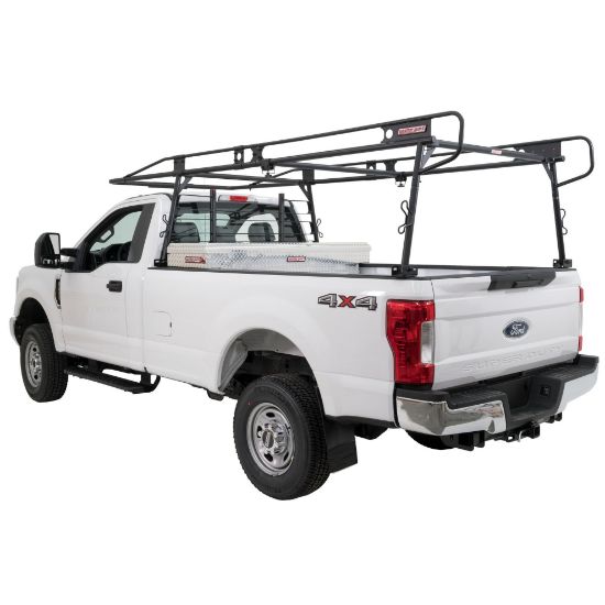 weather guard steel truck rack cab protector full size matte black finish