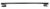 weather guard hd rear rolling cross member matte black finish
