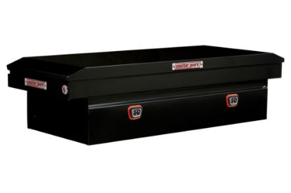 Picture of Weather Guard Model 116-5-04 Saddle Box, Steel, Full Extra Wide, Gloss Black, 15.5 cu ft