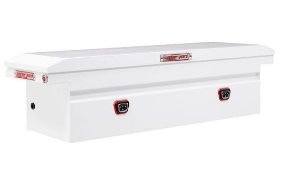 weather guard model 120 3 04 saddle box steel full low profile white 110 cu ft