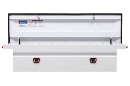 weather guard model 120 3 04 saddle box steel full low profile white 110 cu ft