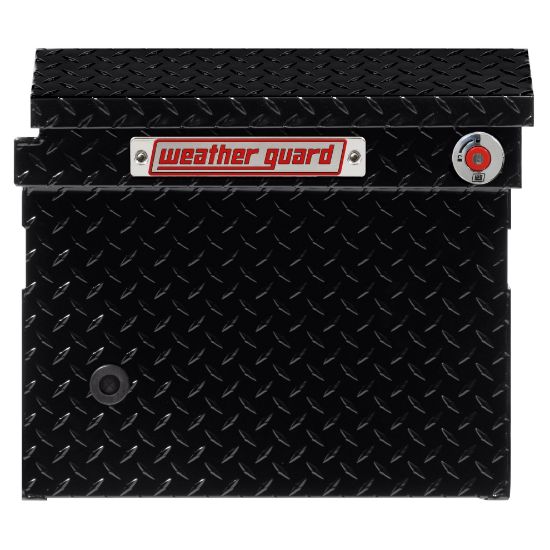 weather guard model 121 5 04 saddle box aluminum full low profile gloss black 110 cu ft