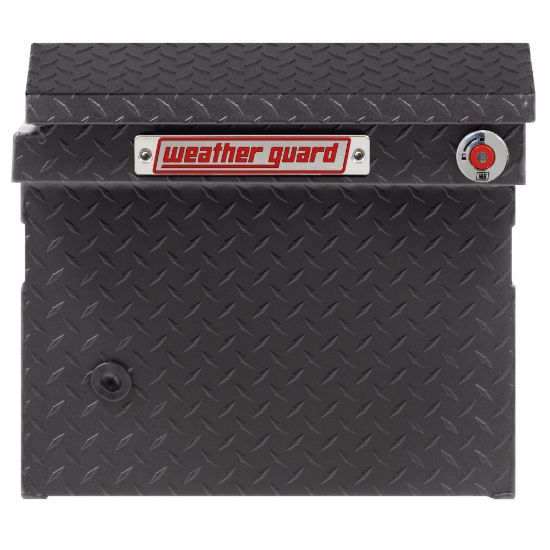 weather guard model 121 52 04 saddle box aluminum full low profile textured matte black 110 cu ft