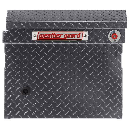 weather guard model 121 6 04 saddle box aluminum full low profile gunmetal gray 110 cu ft