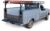 weather guard service body rack steel gloss black finish