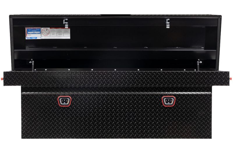 weather guard model 123 5 04 saddle box aluminum full deep gloss black 150 cu ft