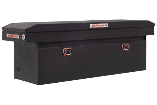 weather guard model 123 52 04 saddle box aluminum full deep textured matte black 150 cu ft