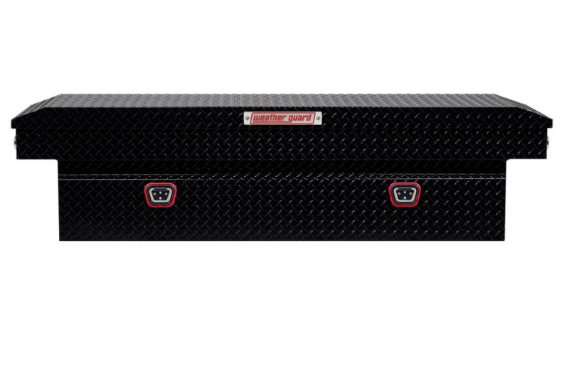 weather guard model 127 5 04 saddle box aluminum full standard gloss black 110 cu ft