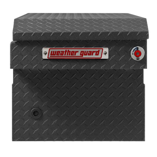 weather guard model 127 52 04 saddle box aluminum full standard textured matte black 110 cu ft