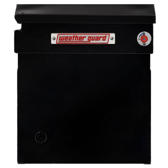 weather guard model 128 5 04 saddle box steel full deep gloss black 150 cu ft