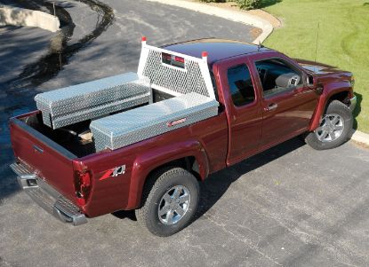 weather guard full size diamond punched cab protector screen steel white finish