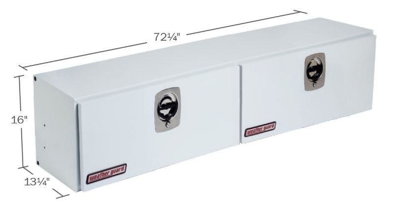 weather guard 7225 inch hi side steel white finish