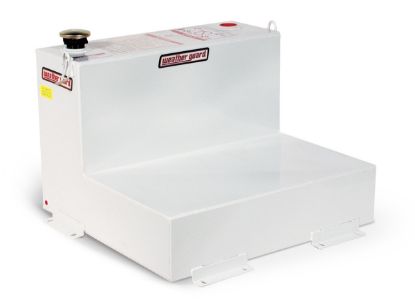 weather guard transfer tank mini l shape 50 gallon steel white finish